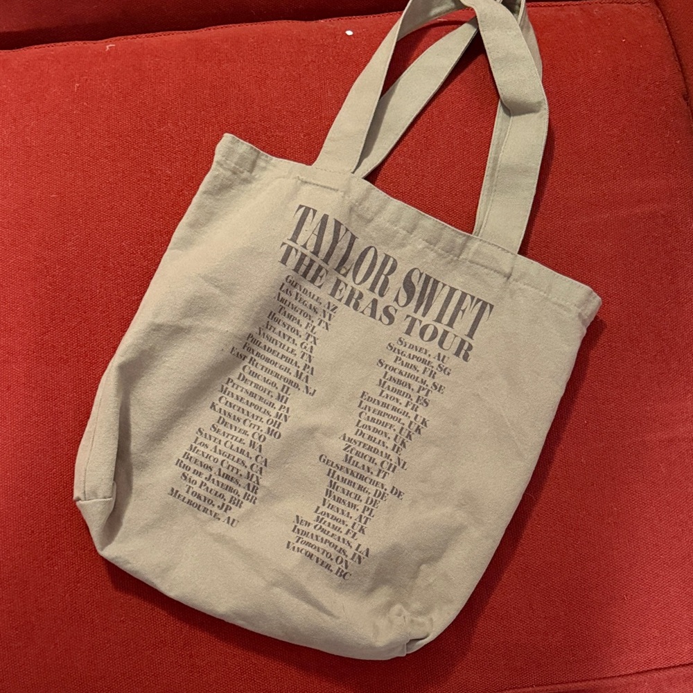Taylor Swift Tour Beige Tote